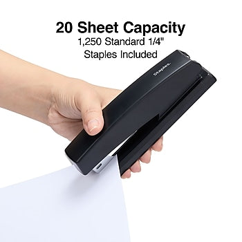 Stapler, Flat Staple Remover, and 1250 staples Pack