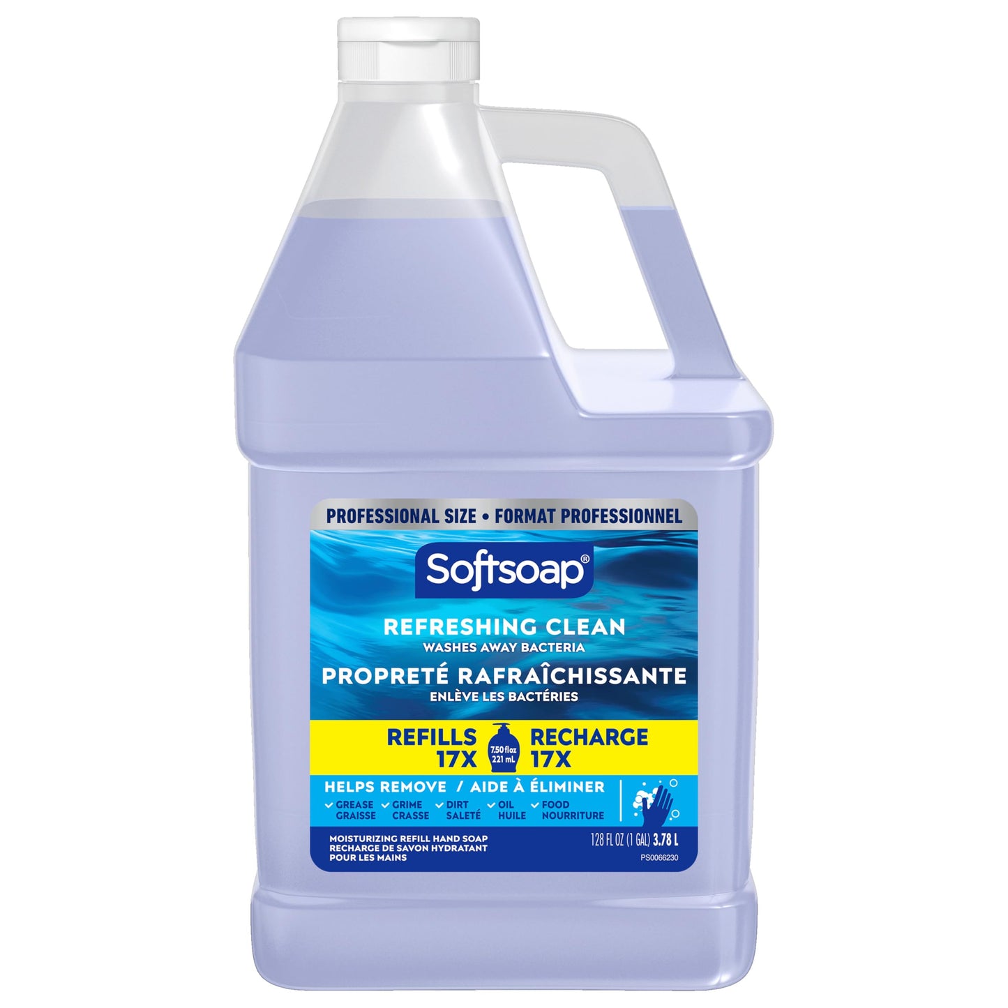 Softsoap Antibacterial Liquid Hand Soap Refill, Refreshing Clean, Moisturizing Hand Soap, 1 Gallon