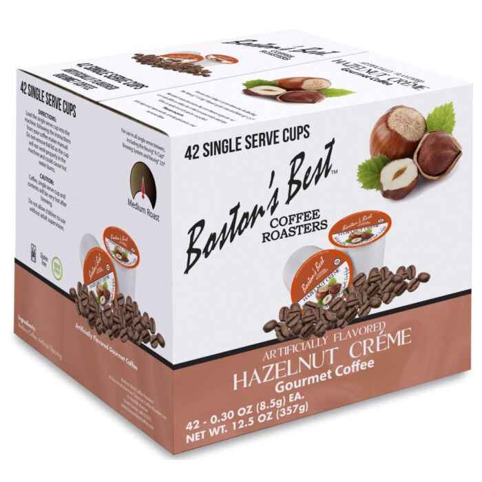 Boston's Best Gourmet Coffee K Cups, 42 Count, Hazelnut Creme