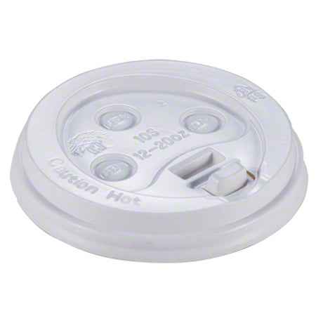 Empress™ Dome Lid For 10-20 oz. Hot Cup - White 50 Pack