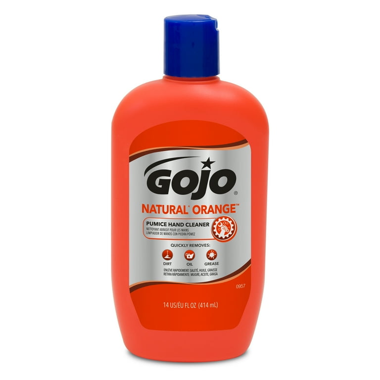 GOJO® NATURAL* ORANGE™ Pumice Hand Cleaner - 14 fl oz Squeeze Bottle