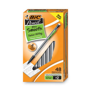 Bic Xtra Smooth Dark Writing Mechanical Pencils, 48 Pack, 0.7mm, #2