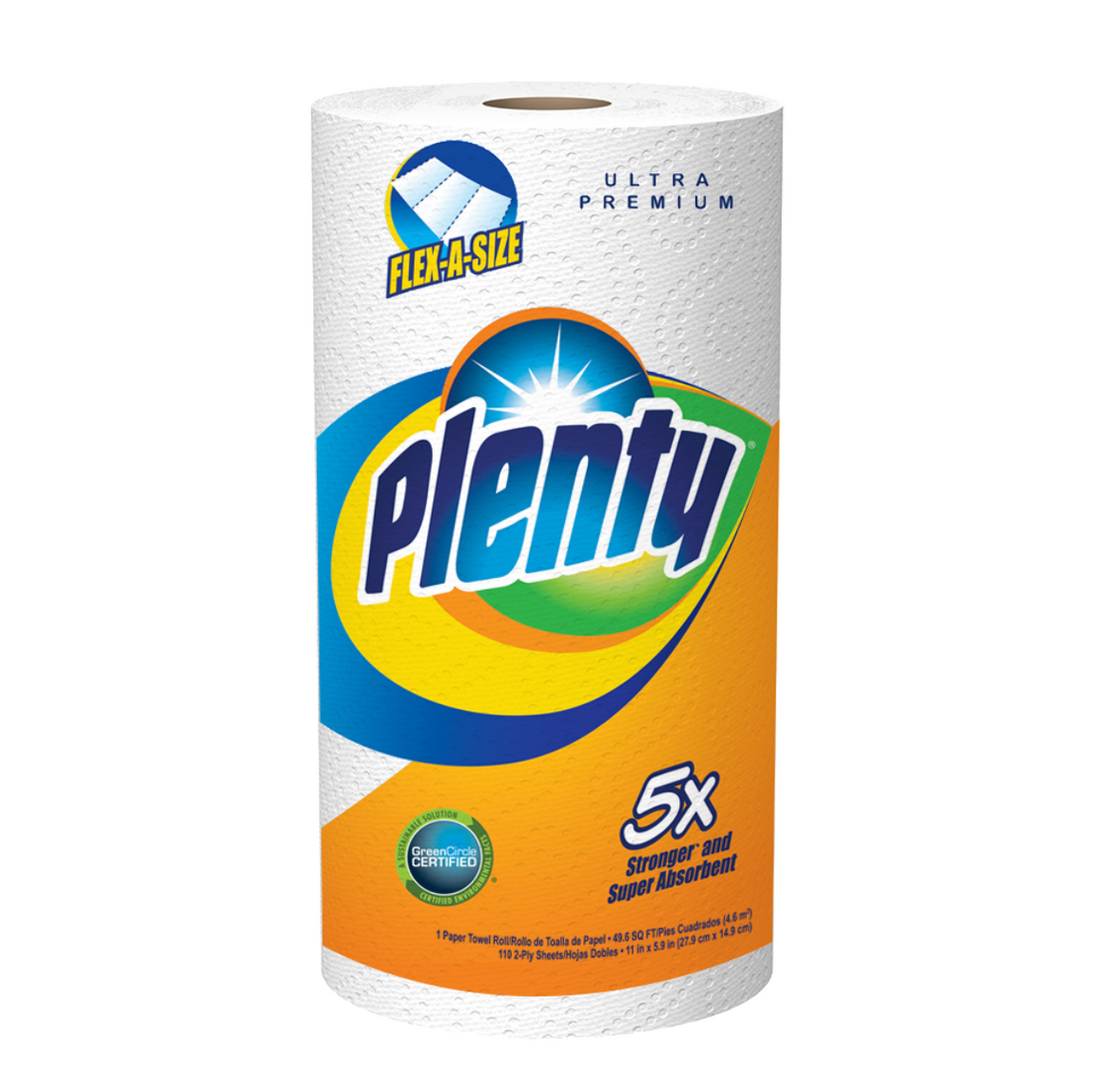 Plenty Kitchen Roll Towel - 110 ct. SAS Sheets 12/Case