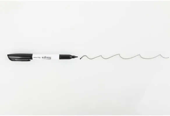 Integra Dry-Erase Markers - Fine Marker Point - Bullet Marker Point Style - Black Alcohol Based Ink - Fiber Tip - 12 / Dozen