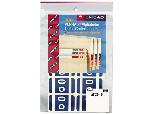 Smead A-Z Color Coded Labels 100/ct Dark Blue