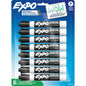 EXPO Dry Erase Markers, Black, 8/ct