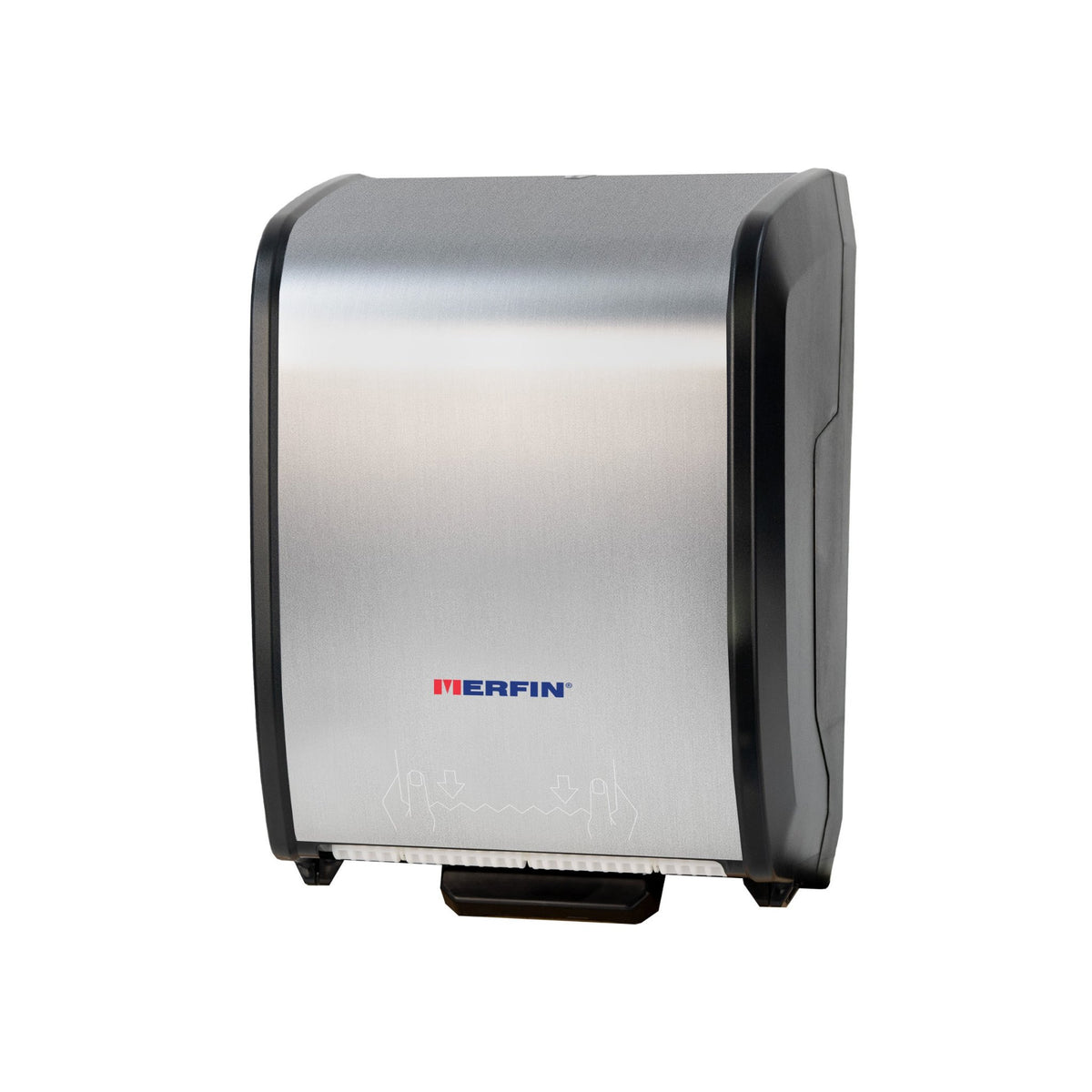 Merfin Edge Series Mechanical Hardwound Paper Towel Dispenser, Brushed Stainless