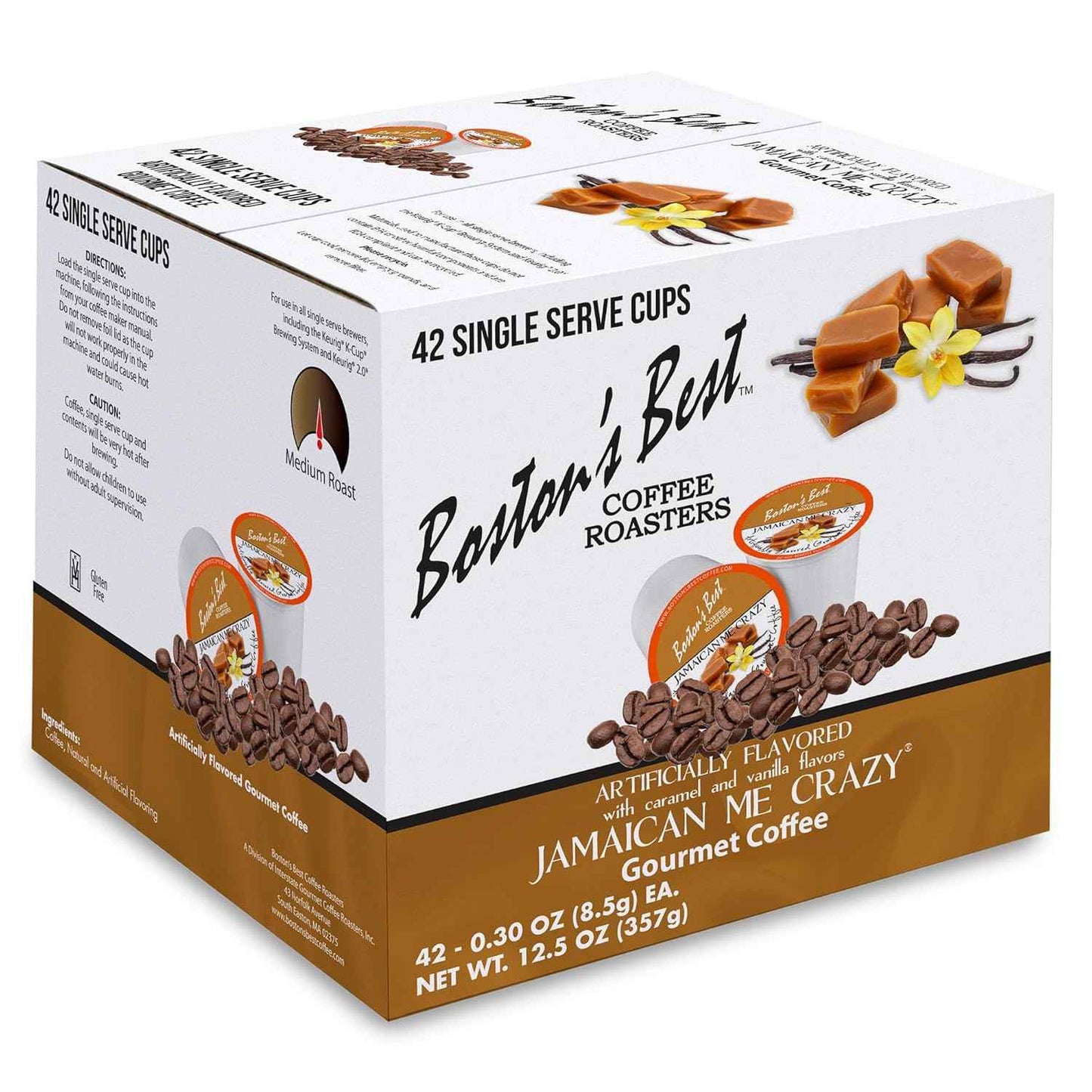 Boston's Best Gourmet Coffee K Cups, Jamaican Me Crazy