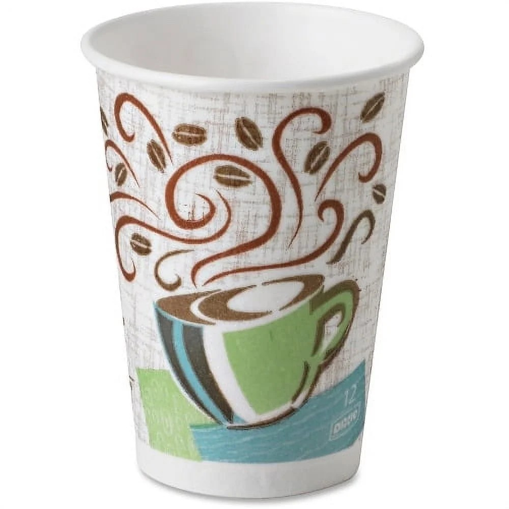 Dixie PerfecTouch 12 oz. Insulated Paper Hot Cup, Pack of 50
