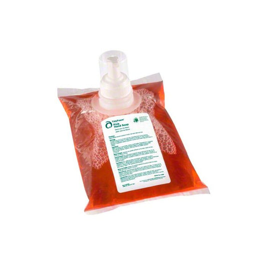 TidyFoam® Pink Hand Soap – W/Aloe Tropical Fragrance, Fits1000 mL Wall Mount Dispensers – 6/CS