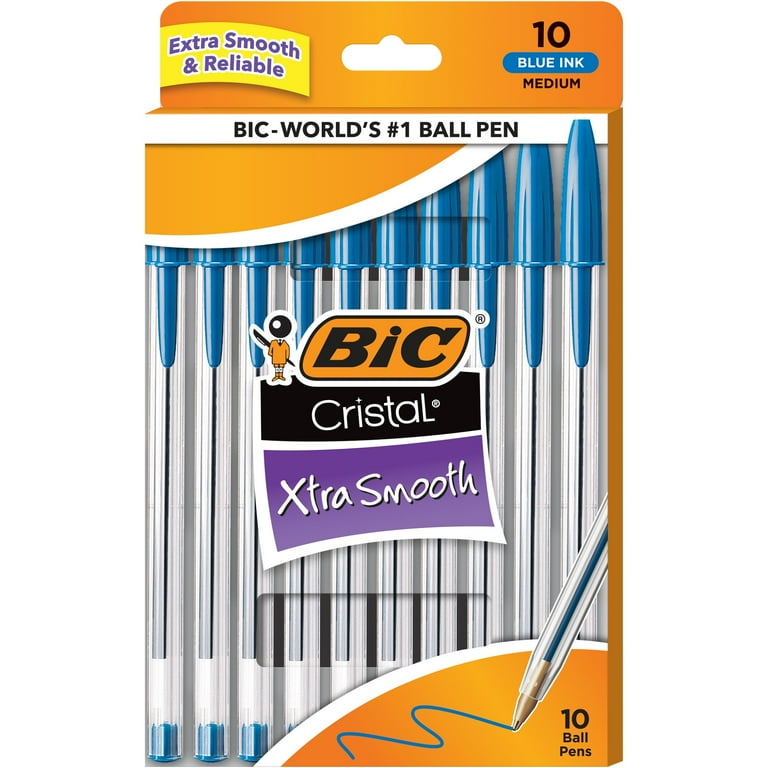 BIC Xtra Smooth Ballpoint Pens 10/pk Black/Blue/Red