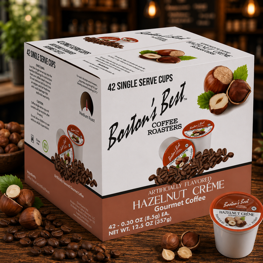 Boston's Best Gourmet Coffee K Cups, 42 Count, Hazelnut Creme