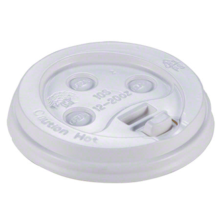 Empress™ Dome Lid For 10-20 oz. Hot Cup - White 1000/cs