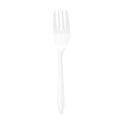 Empress™ Medium Weight Polypropylene Cutlery - Fork, White 1000/cs