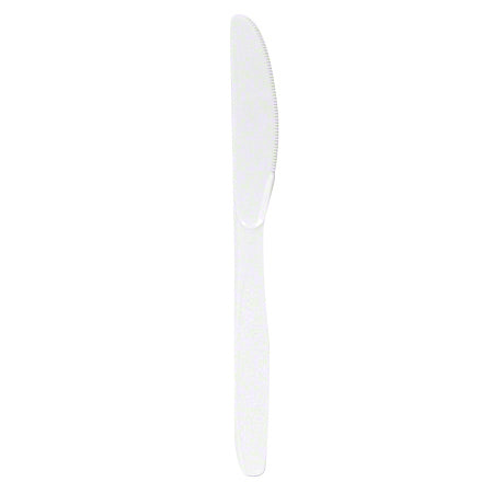 Empress™ Medium Weight Polypropylene Cutlery - Knife, White 1000/cs