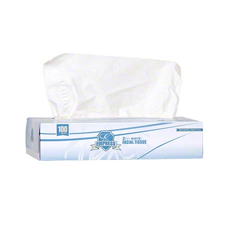 Empress™ Virgin 2 Ply Facial Tissue - 100 ct., 30/cs