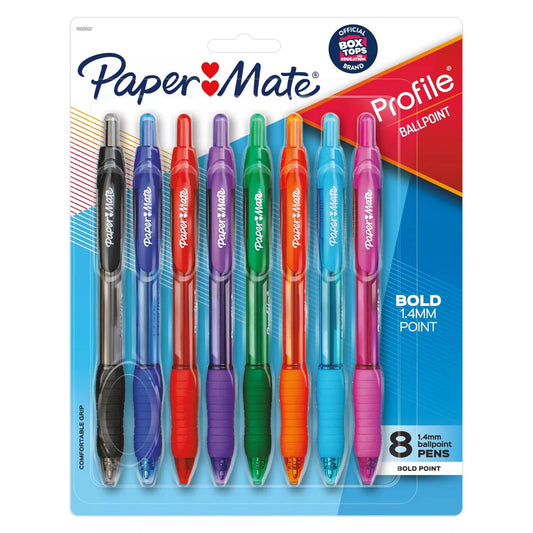 Paper Mate BOLD Profile Ballpoint Pens. 8/pk