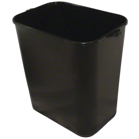 Impact® Rectangular Soft-Sided Wastebasket - 28 Qt., Black