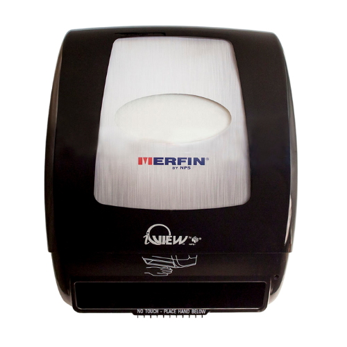 Merfin iView Automatic Touchless Hardwound Paper Towel Dispenser, Black