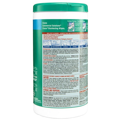 CloroxPro 15949 Disinfecting Wipe White, Non-Woven, (75 per Canister, 6 Canister per Case)