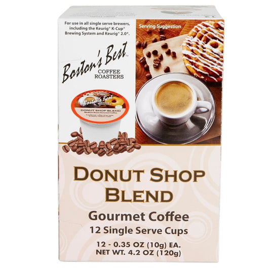 Boston's Best Coffee Roasters Donut Shop Coffee K Cups, 72 Count.