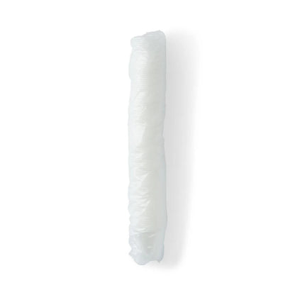 Sleeve of 50 translucent plastic cold cups, plastic-wrapped