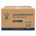 Clear polypropylene 5 oz cold cups carton, 2500 per case