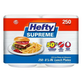 Hefty Supreme Foam Disposable Lunch Plates, 8 7/8", 250 ct.