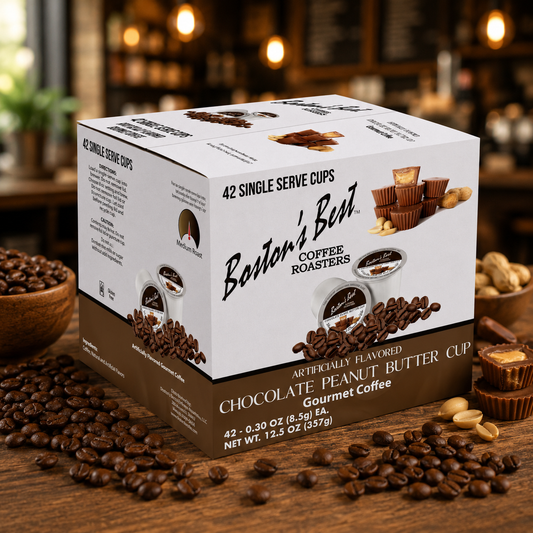 Boston's Best Gourmet Coffee, K Cups 42ct. Chocolate Peanut Butter Cup