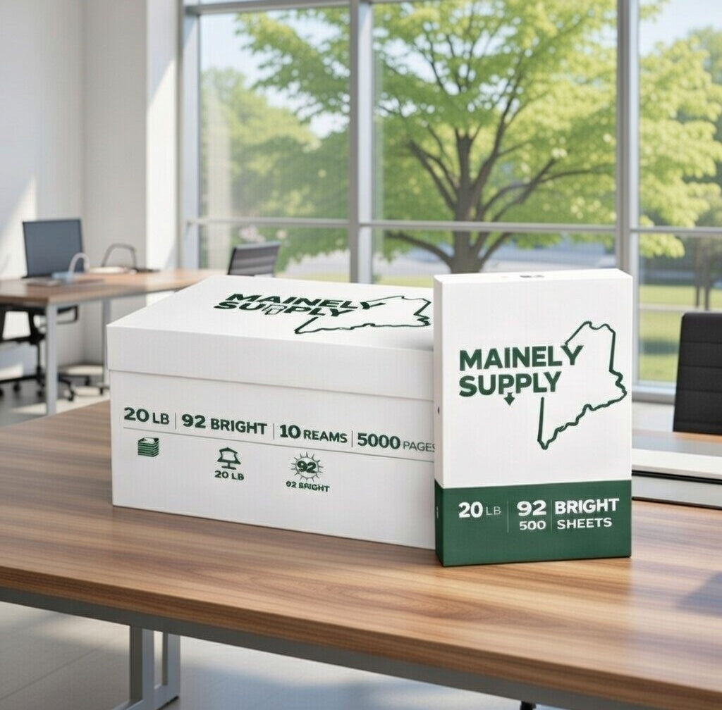Mainely Supply Copy Paper, 10 Reams, 5000 Sheets