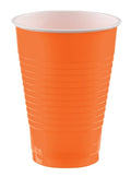 Amscan Orange Plastic Tumblers, 12 oz, 50/Sleeve